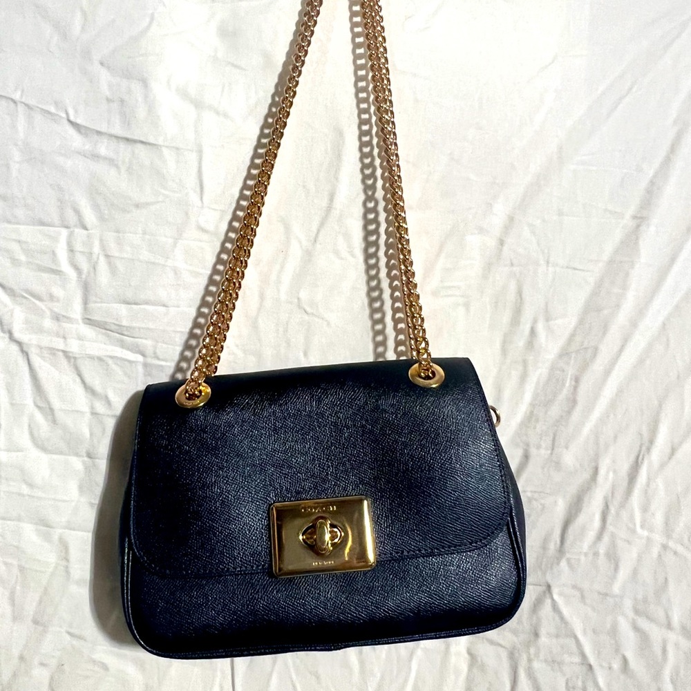 Coach Crossbody with Gold Chain Strap